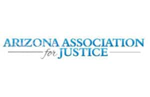 Arizona Association for Justice Logo for - Phoenix personal injury lawyers at Impact Legal Car Accident Attorneys in 16202 N Cave Creek Rd Suite D, Phoenix, AZ 85032, United States